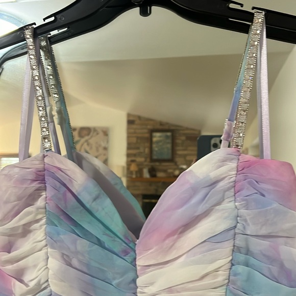 Purple Pink Blue PROM TRIXXI Long Formal Dress Gown - Picture 6 of 17